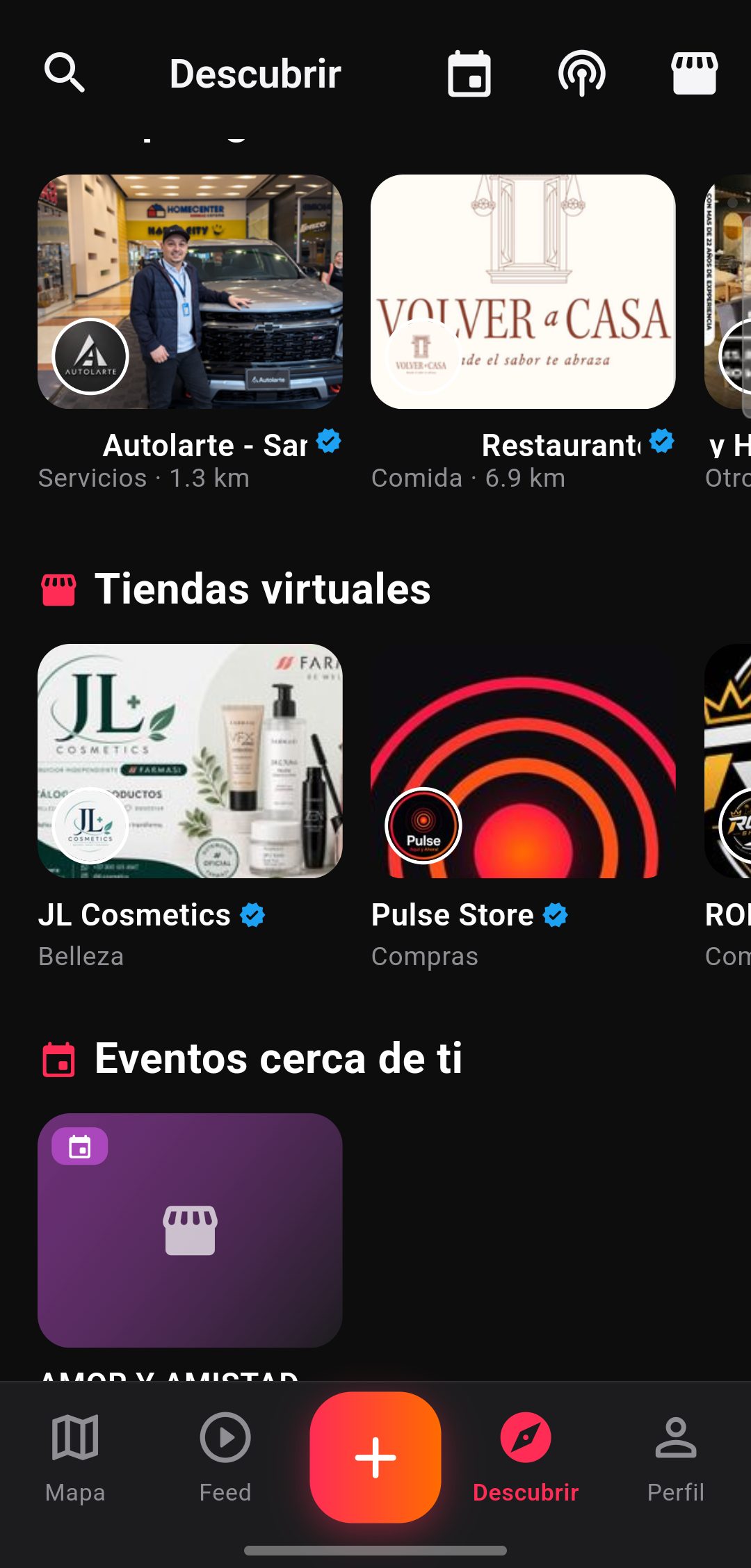 Tiendas virtuales en Descubrir